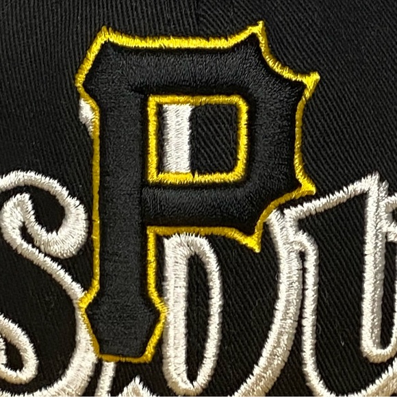 Pittsburgh Pirates MLB New Era Embroidered Script Spell Out Snapback Hat Cap OS - Picture 4 of 8